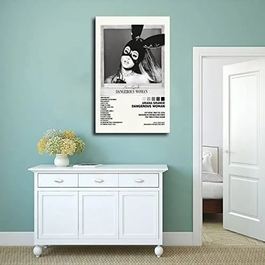 ALAYRA Ariana Posters Dangerous Woman Poster Album Cover Poster Canvas Poster Bedroom Decor Sports Landscape Office Room Decor Gift Unframe-style-16x24inch(40x60cm) 01 - Image 3