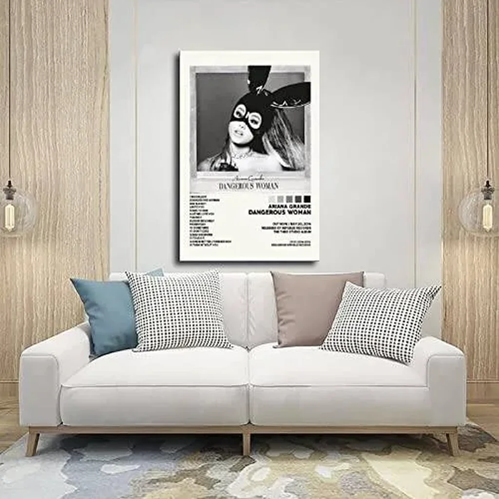 ALAYRA Ariana Posters Dangerous Woman Poster Album Cover Poster Canvas Poster Bedroom Decor Sports Landscape Office Room Decor Gift Unframe-style-16x24inch(40x60cm) 01 - Image 4