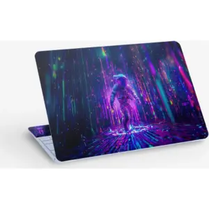 ALAYRA Astronaut Digital Art, Laptop Skin Sticker Decal, 13.3 14 15 15.4 15.6 Inch Laptop Universal Vinyl Skin Sticker Cover, Dustproof, Waterproof, Decal Protector With Free 2 Wrist Pads 01