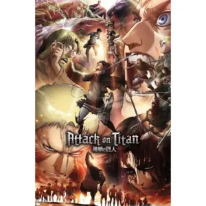 ALAYRA Attack on Titan Season 3 - Key Art Wall Poster, 22.37" x 34.00", Unframed Version 01