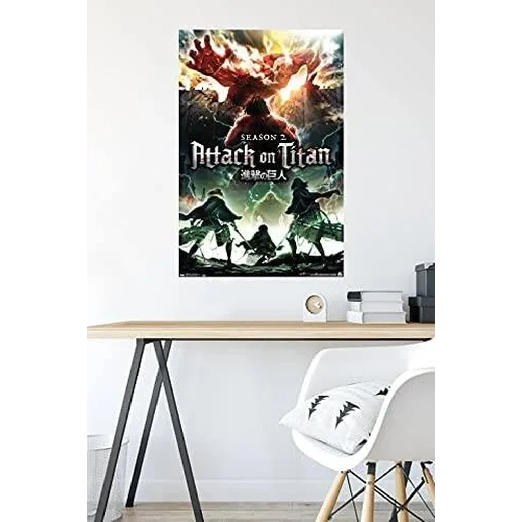 ALAYRA Attack on Titan-Season 2 Teaser One Sheet Wall Poster, 22.375" x 34", Unframed Version 01 - Image 3