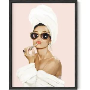 ALAYRA Audrey Wall Art Vogue Wall Decor - by Audrey Poster Hollywood Wall Art Audrey Pictures for Wall Vanity Room Wall Art UNFRAMED (12 x 16) 01