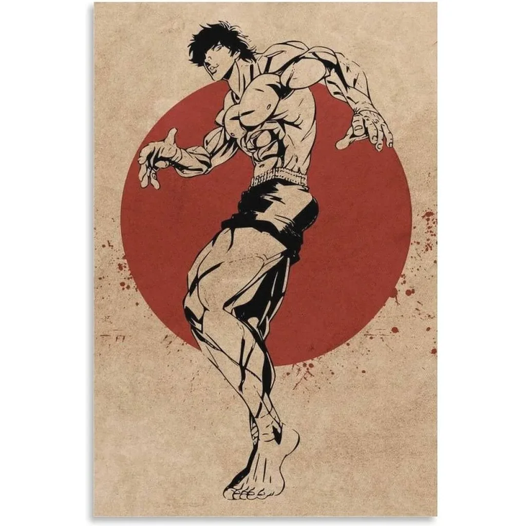 ALAYRA Baki Hanma Poster Canvas Wall Art Painting Posters Decoration Room Decor Unframe 12x18inch(30x45cm) 01