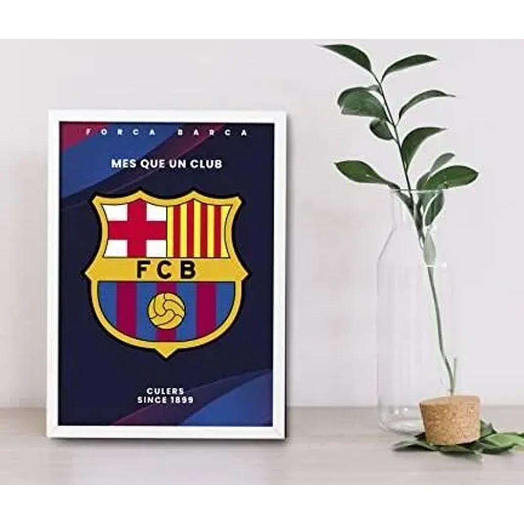ALAYRA Barcelona Football Club Framed Poster (8 x 12 Inches) for Room Decor/Gifting/Football Fans/Barca Fans 01 - Image 2