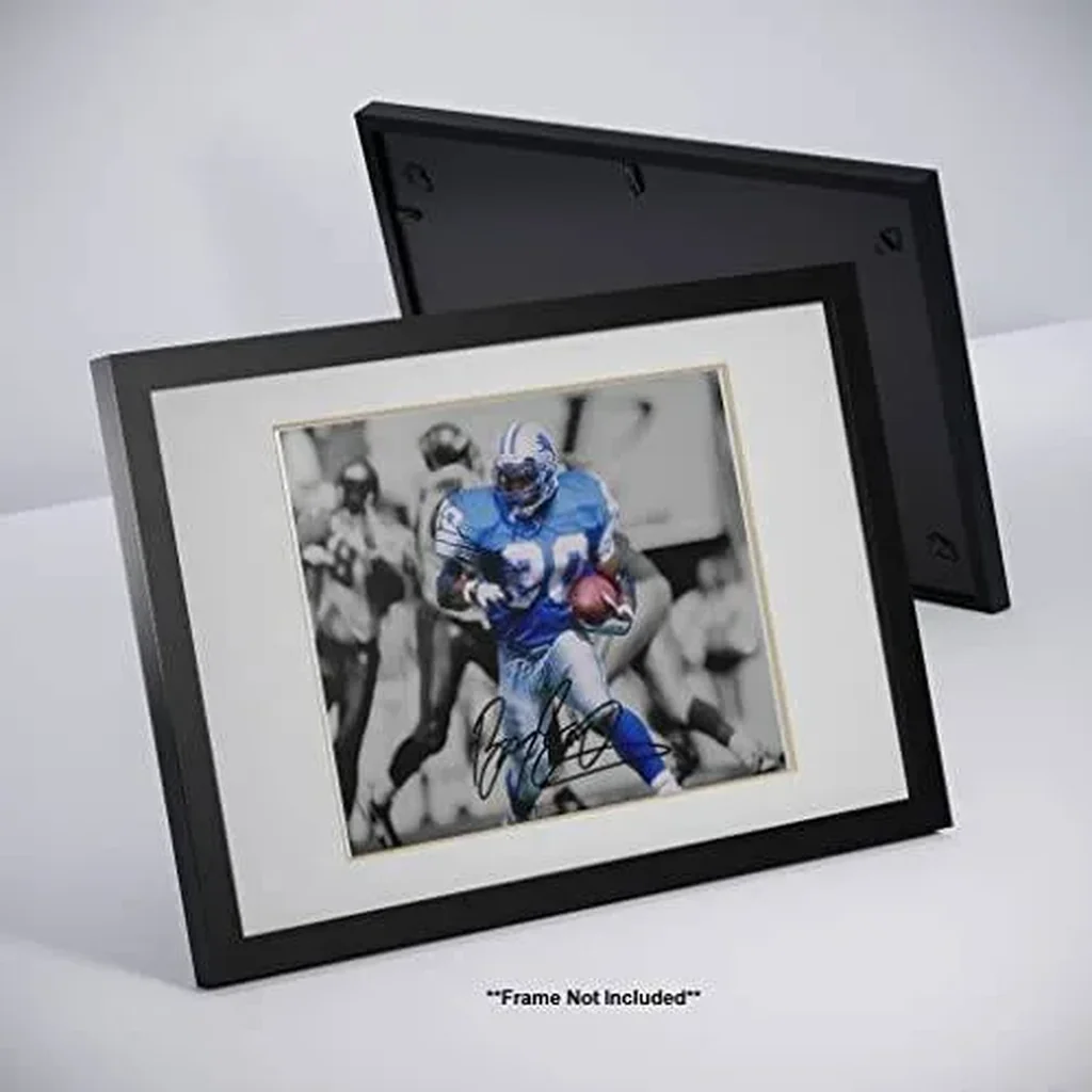 ALAYRA Barry Sanders Signed Photo Autograph Print Wall Art Home Decor 01 - Image 2
