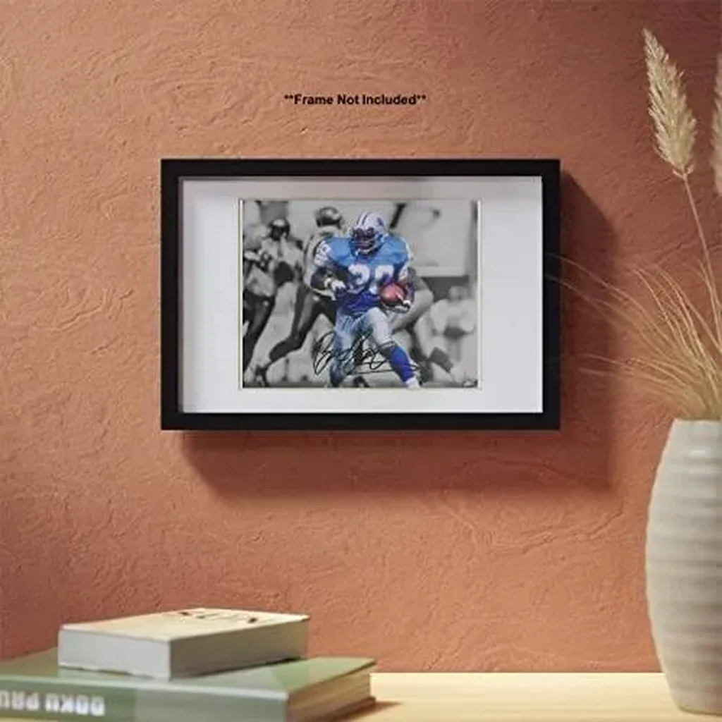 ALAYRA Barry Sanders Signed Photo Autograph Print Wall Art Home Decor 01 - Image 3