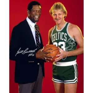 ALAYRA Bill Russell Larry Bird Signed Photo Autograph Print Wall Art Home Decor 01