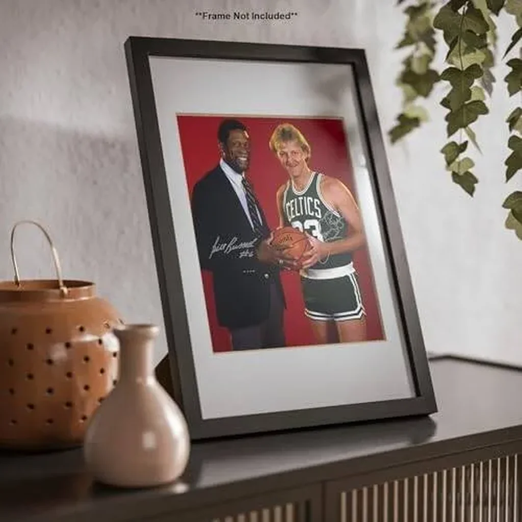 ALAYRA Bill Russell Larry Bird Signed Photo Autograph Print Wall Art Home Decor 01 - Image 5