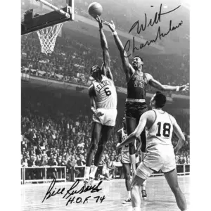 ALAYRA Bill Russell Wilt Chamberlain Signed Photo Autograph Print Wall Art Home Decor 01