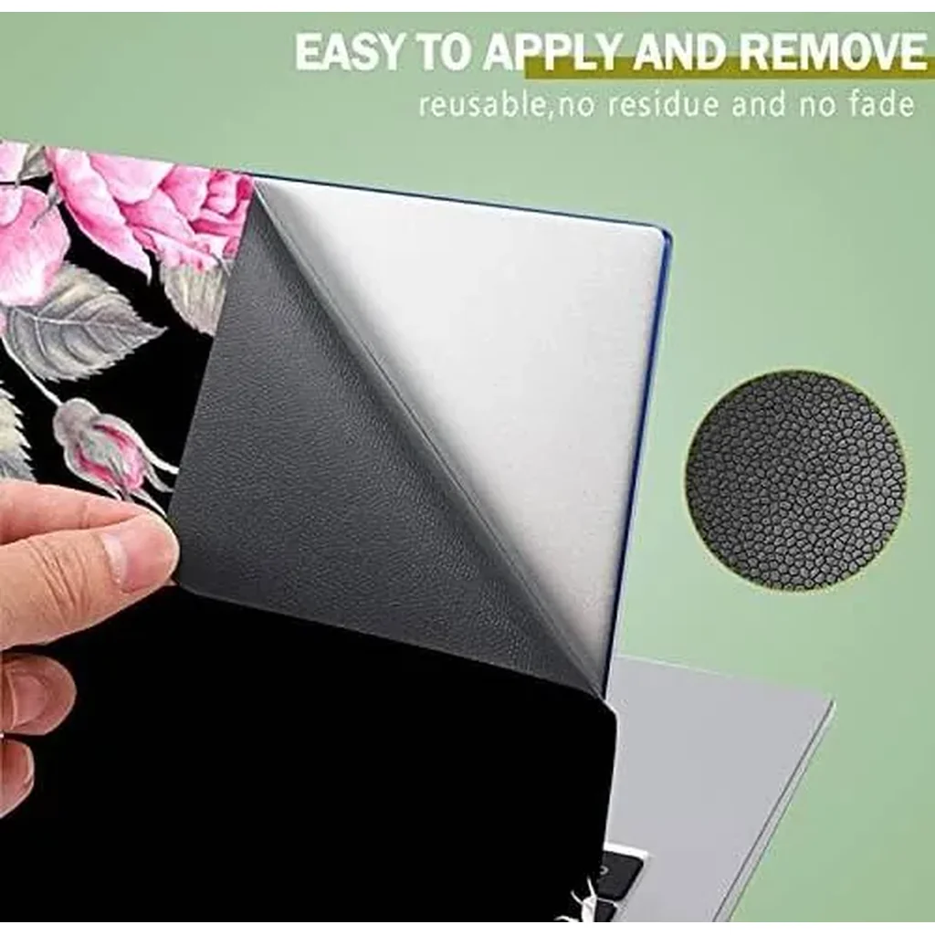 ALAYRA Black Flower 11.6 13 13.3 14 15 15.6 Inch Netbook Laptop Skin Sticker Reusable Protector Cover Case for Laptop Notebook FY-NEK-11 01 - Image 3