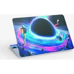 ALAYRA Black Hole Space, Laptop Skin Sticker Decal, 13.3 14 15 15.4 15.6 Inch Laptop Universal Vinyl Skin Sticker Cover, Dustproof, Waterproof, Decal Protector With Free 2 Wrist Pads 01