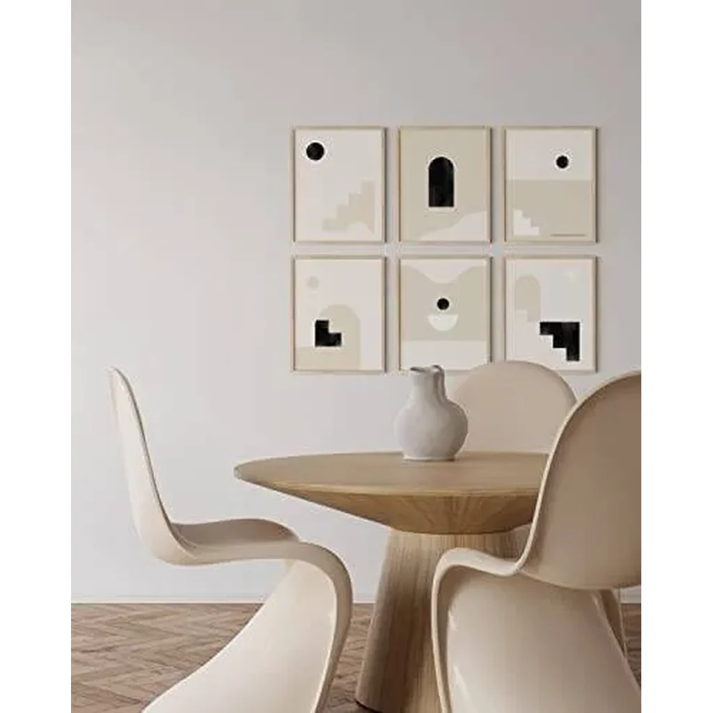 ALAYRA Boho Prints Neutral Wall Art - Set of 6 Boho Posters Mid Century Modern Wall Art Boho Prints Wall Art Boho Posters and Prints Wall Art Mid Century Modern Bohemian Wall Art UNFRAMED 8x10 01 - Image 3