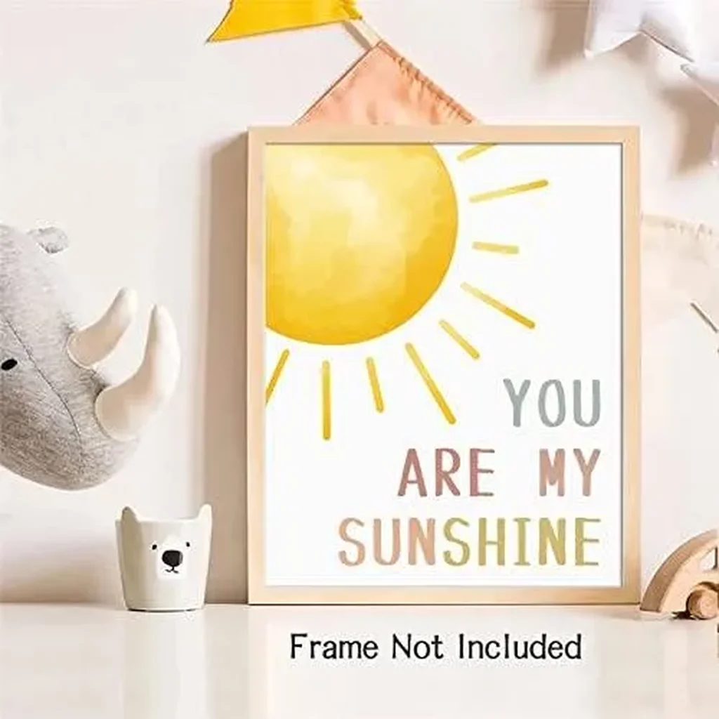 ALAYRA Boho Rainbow Classroom Decor You Are My Sunshine Wall Decor Alphabet Poster for Toddlers Wall Art Print 11 x 14 inch Set of 6 Unframed Nursery Decor Neutral Playroom Wall Decor 01 - Image 5