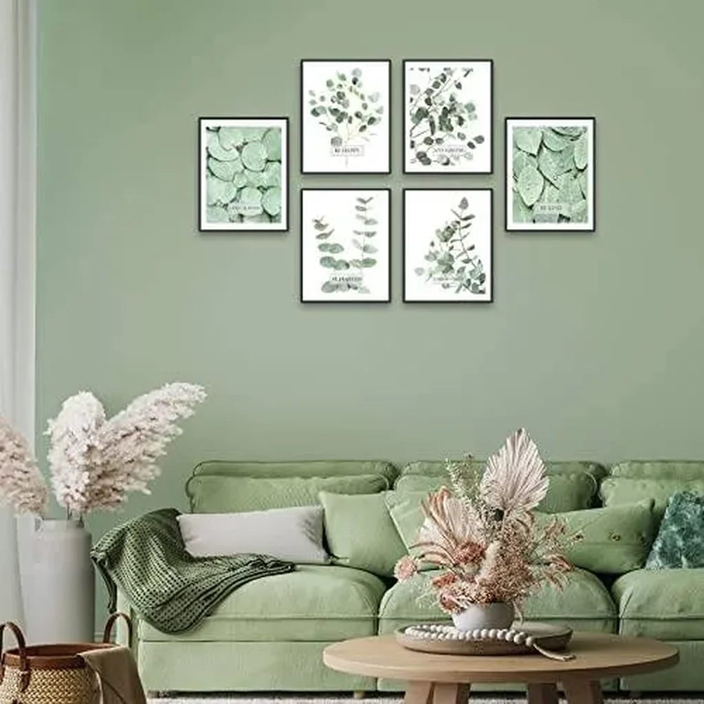 ALAYRA Botanical Boho Bathroom Decor Wall Art Prints Inspirational Tropical Leaves Wall Decor Sage Green Leaf Wall Art Pictures Motivational Posters Room Decor (11"x14" UNFRAMED) 01 - Image 4