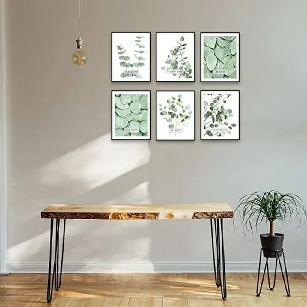 ALAYRA Botanical Boho Bathroom Decor Wall Art Prints Inspirational Tropical Leaves Wall Decor Sage Green Leaf Wall Art Pictures Motivational Posters Room Decor (11"x14" UNFRAMED) 01 - Image 5