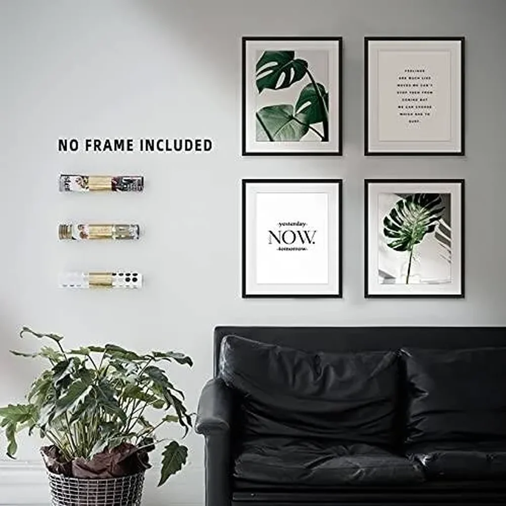 ALAYRA Botanical Leaf Wall Art, Motivational Wall Art Prints Canvas Poster, 8x10 Prints Unframed Set of 4 Plant Aesthetic for Bedroom Decor 01 - Image 3