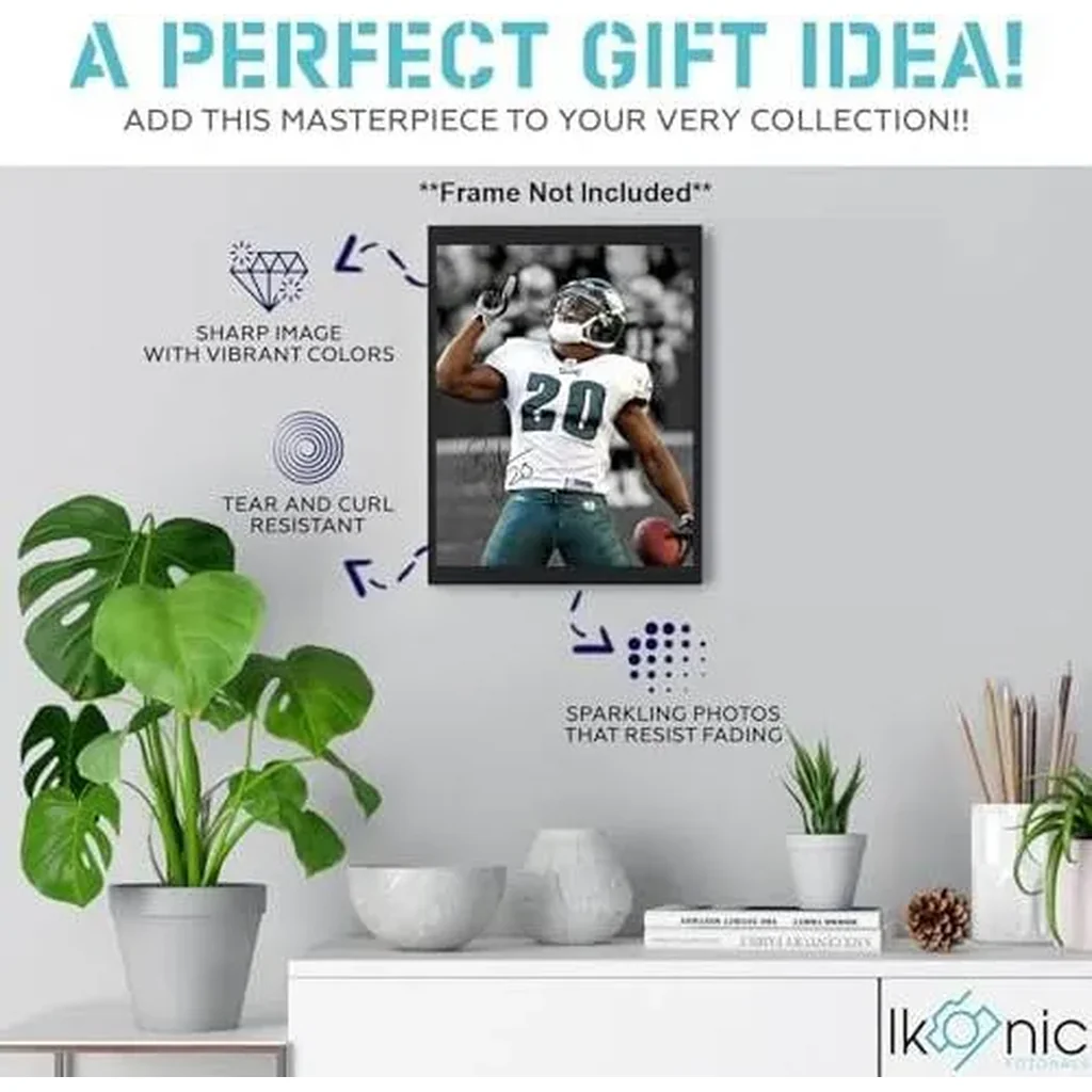 ALAYRA Brian Dawkins Signed Photo Autograph Print Wall Art Home Decor 01 - Image 2