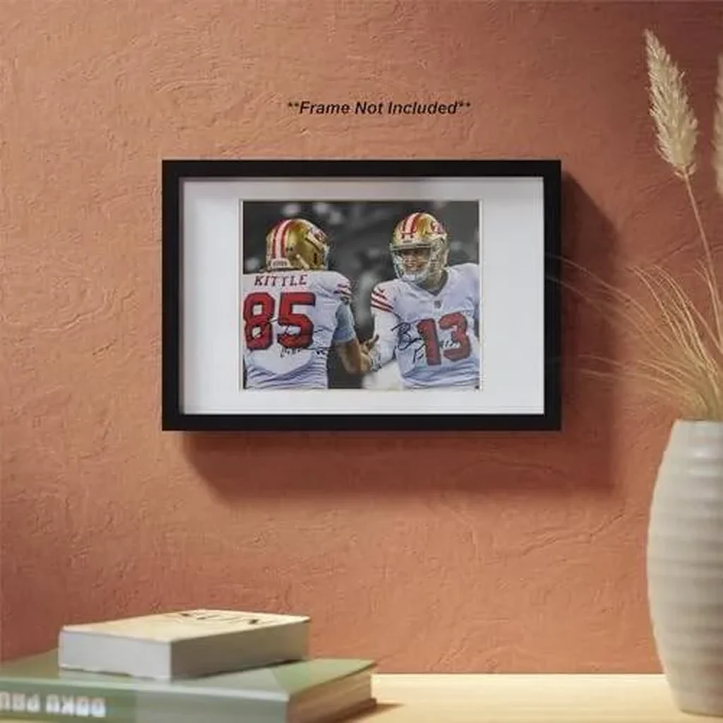 ALAYRA Brock Purdy George Kittle Signed Photo Autograph Print Wall Art Home Decor 01 - Image 3