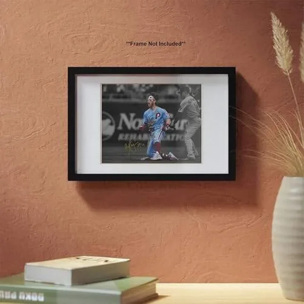ALAYRA Bryce Harper Celebration Signed Photo Autograph Print Wall Art Home Decor 01 - Image 4