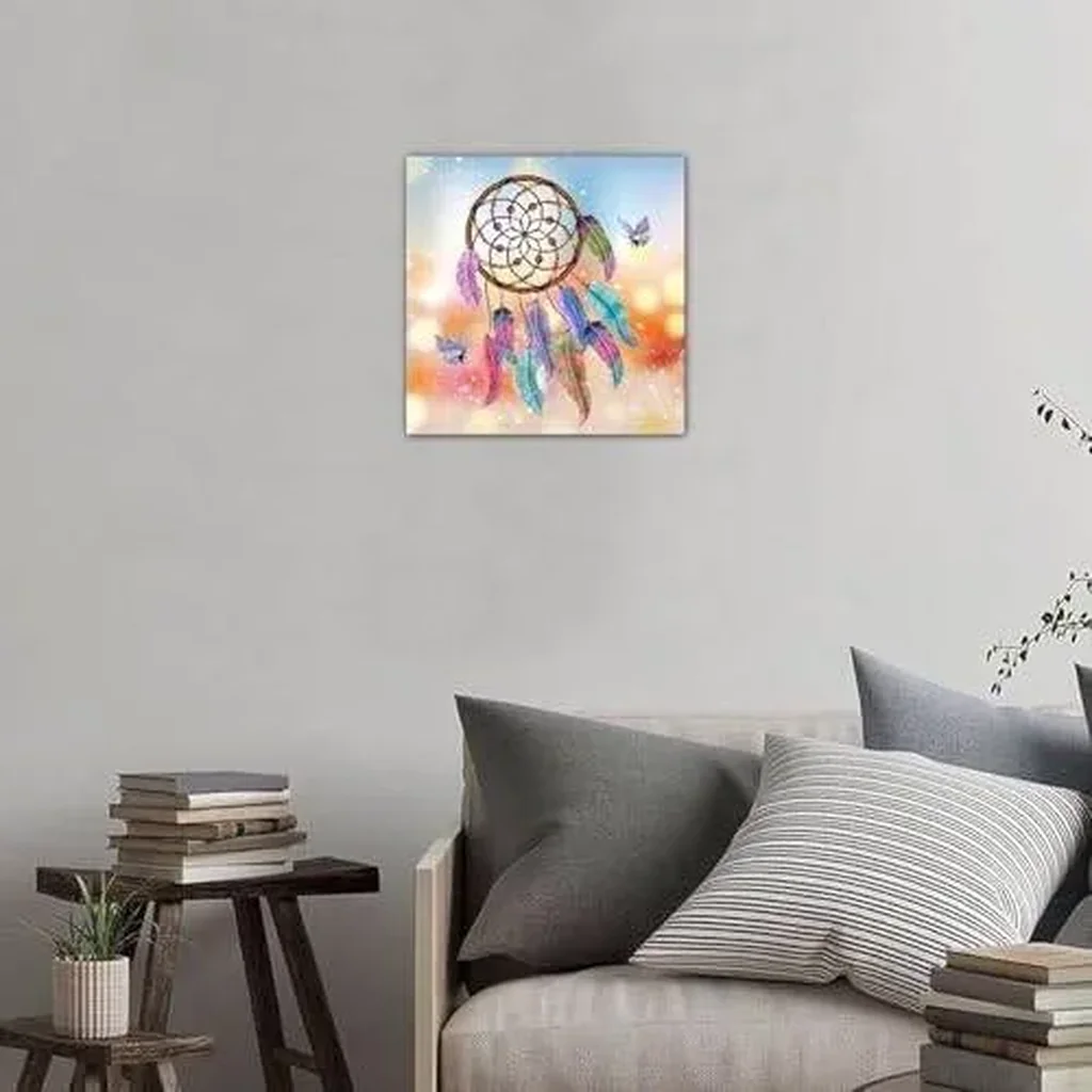 ALAYRA Canvas Art Print - Abstract Boho Wall Decor for Farmhouse Living Room - Framed and Stretched Aesthetic Poster - Premium Quality Canvas Wall Hanging for Home Decoration (Poster 1) 01 - Image 2