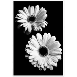 ALAYRA Canvas Prints Wall Art For Home and Office Wall Decoration Black And White Diasy Canvas Artwork Print Painting Picture Flower Modern Abstract Unframe Wall Art for Living Room Bedroom Kitchen 12