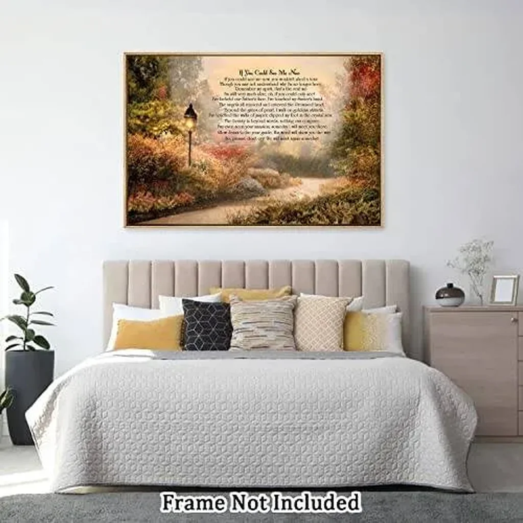 ALAYRA Canvas Prints Wall Art For Home and Office Wall Decoration If You Could See Me Now Landscape Quote Canvas Artwork Print Painting Picture Modern Abstract Unframe Wall Art 12x18inch(30x45cm) 01 - Image 2
