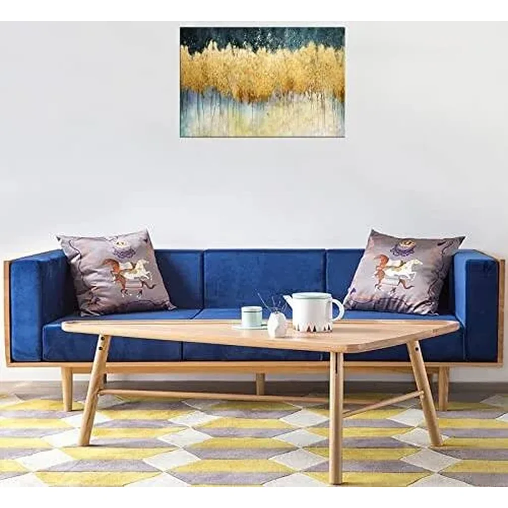 ALAYRA Canvas Wall Art Abstract Golden Forest Painting Modern Decor Abstract Canvas Prints for Living Room Bedroom Kitchen Home and Office Wall Decor 01 - Image 4