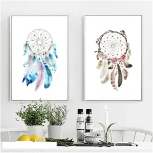 ALAYRA Canvas Wall Art Paintings Poster Modern White Picture For Aesthetic Living Room Home Decor 50X70Cmx2 No Frame 01