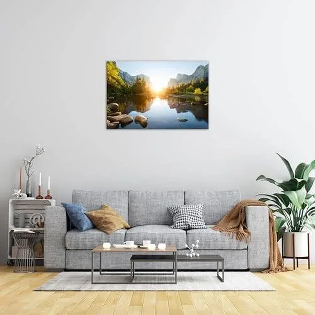 ALAYRA Canvas Wall Art Utah National Parks Yosemite Canvas Print Landscape Painting Artwork Framed Home Decor Nature Poster for Bedroom Ready to Hang(24x36 inch) 01 - Image 2