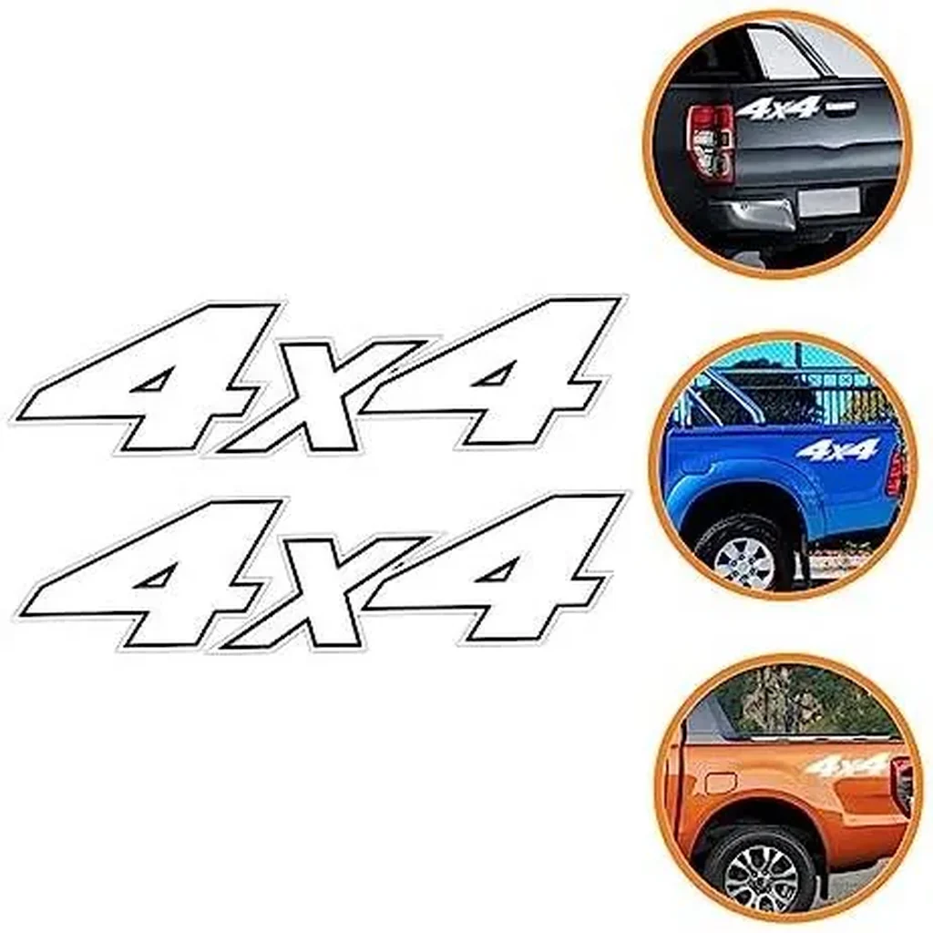 ALAYRA Car Decal 4 Pcs 4x4 Stickers Truck Decals ations Decals for Cars Automotive Stickers Car Wiper Decal Fjbiden Stickers for Sticker Laptop Decal Auto Decals Window White Pvc Wipers 01 - Image 4