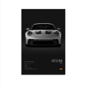 ALAYRA Car Poster 911 GT3RS Posters Racing Car Wall Art Vintage Car Posters For Men Car Art Prints 911 Canvas Framed Unframe-style 12x18inch(30x45cm) 02