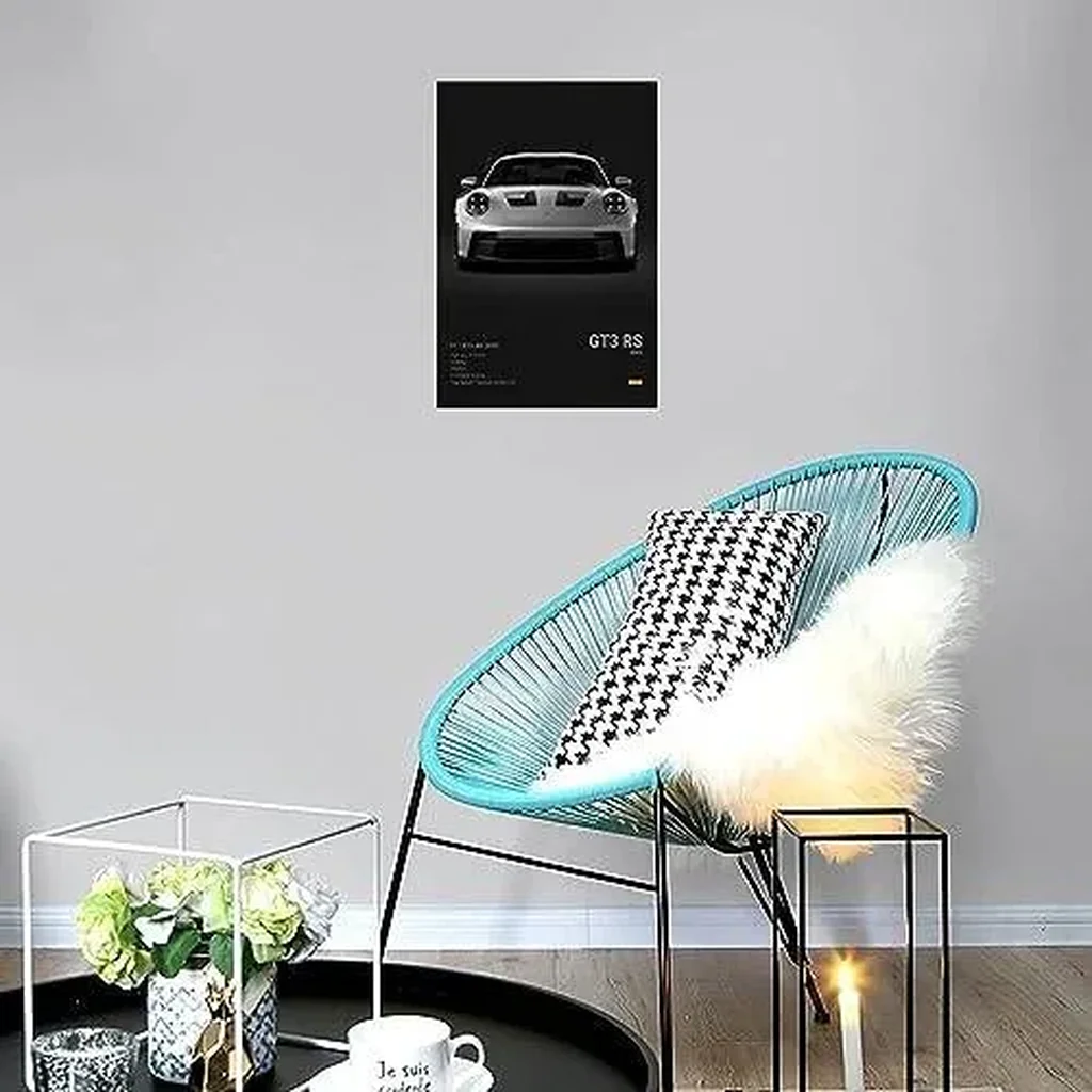 ALAYRA Car Poster 911 GT3RS Posters Racing Car Wall Art Vintage Car Posters For Men Car Art Prints 911 Canvas Framed Unframe-style 12x18inch(30x45cm) 02 - Image 2