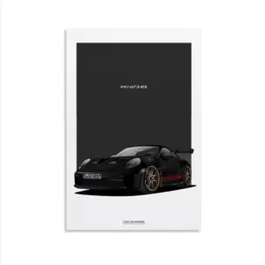 ALAYRA Car Poster 911 GT3RS Posters Racing Car Wall Art Vintage Car Posters For Men Car Art Prints 911 Canvas Framed Unframe-style 16x24inch(40x60cm) 05