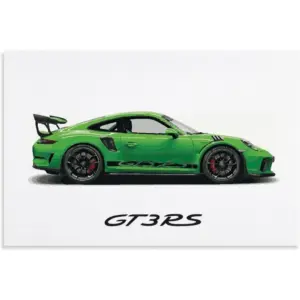ALAYRA Car Poster 911 GT3RS Posters Racing Car Wall Art Vintage Car Posters For Men Car Art Prints 911 Canvas Framed Unframe-style 24x16inch(60x40cm) Green 01