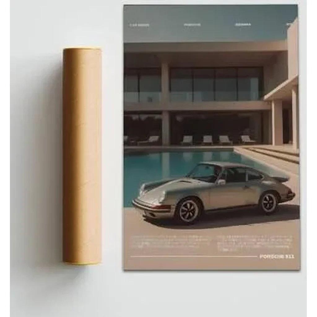 ALAYRA Car Poster 911 GT3RS Posters Vintage Racing Car Wall Art For Boys Bedroom Print Classic Supercar Canvas Decor Unframe-style 20x30inch(50x75cm) 01 - Image 4
