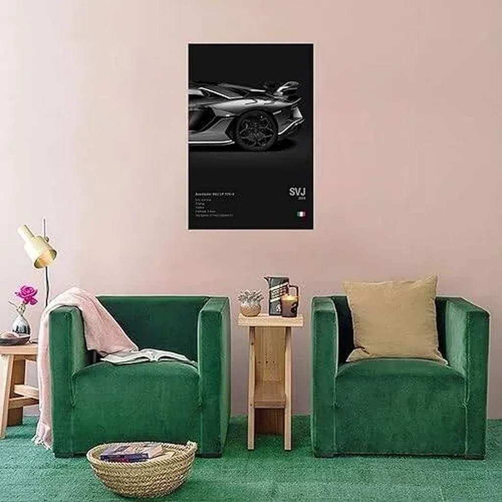ALAYRA Car Poster Supercar Posters Car Wall Art Muscle Car Posters Car Canvas Wall Art Car Pictures Car Wall Decor Car Room Decor Unframe-style 12x18inch(30x45cm) 01 - Image 3