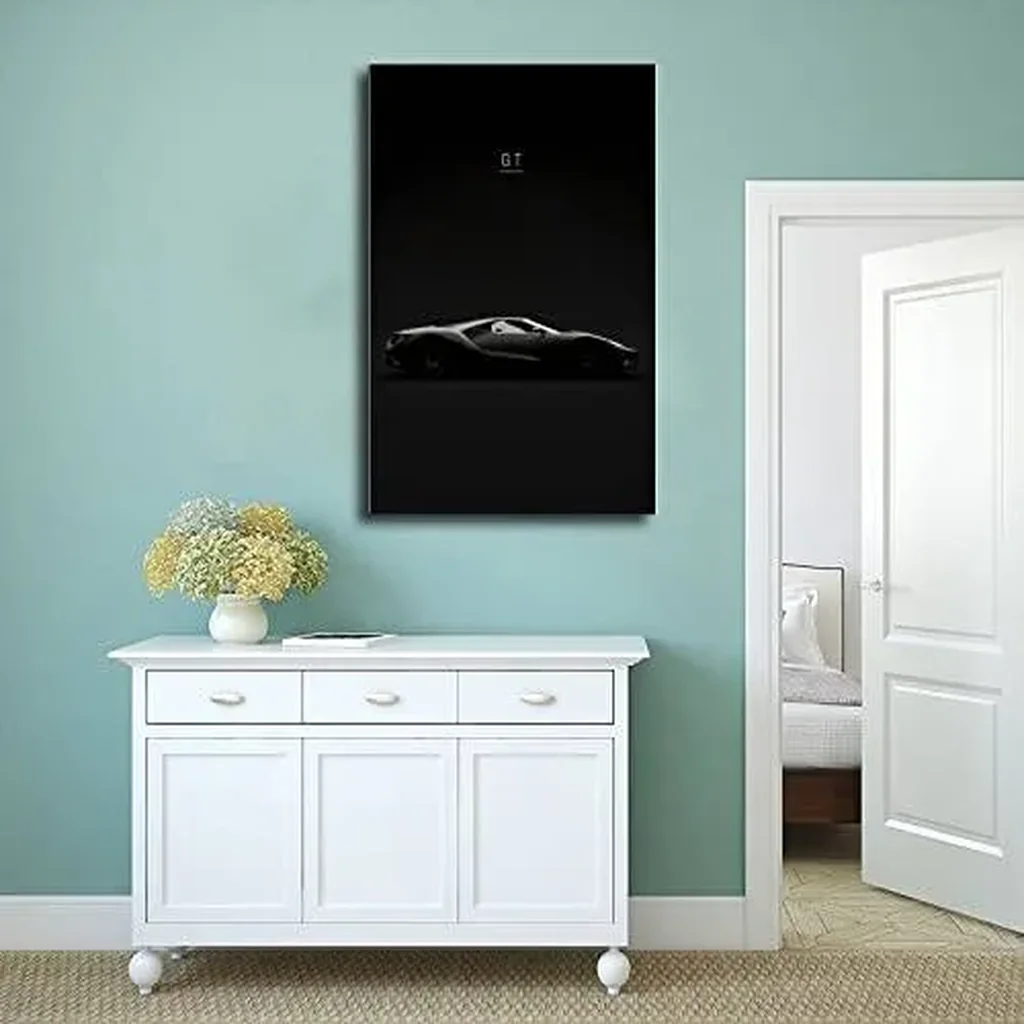 ALAYRA Car Poster Vintage Posters Car Canvas Prints Painting Canvas Wall Print for Living Room Home Decor Boy Gift Unframe-style 16x24inch(40x60cm) 01 - Image 3