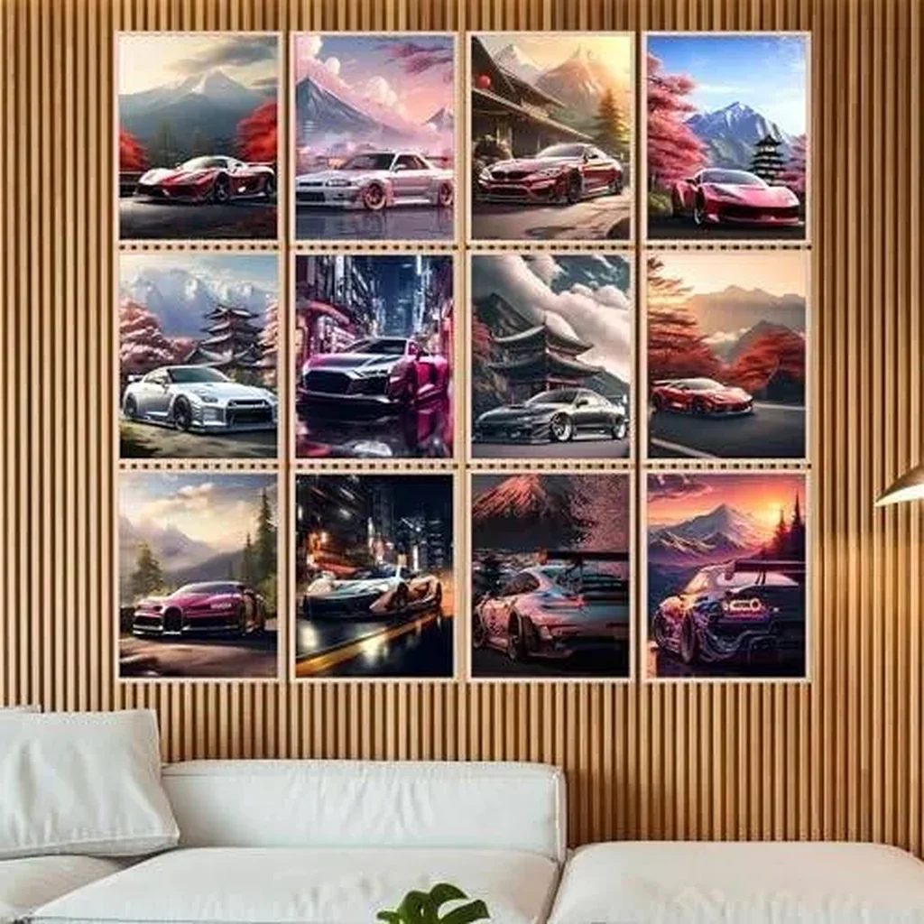 ALAYRA Car Poster, Car Room Decor, Exotic Car Posters For Bedroom, Car Wall Art, Car Wall Decor For Men Boys, Car Pictures, Car Art, Sports Car Posters for Boys Room, Car Decor for Room Unframed 8x10 - Image 6
