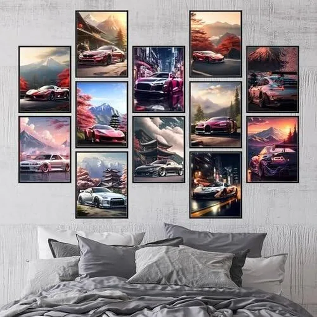 ALAYRA Car Poster, Car Room Decor, Exotic Car Posters For Bedroom, Car Wall Art, Car Wall Decor For Men Boys, Car Pictures, Car Art, Sports Car Posters for Boys Room, Car Decor for Room Unframed 8x10 - Image 7