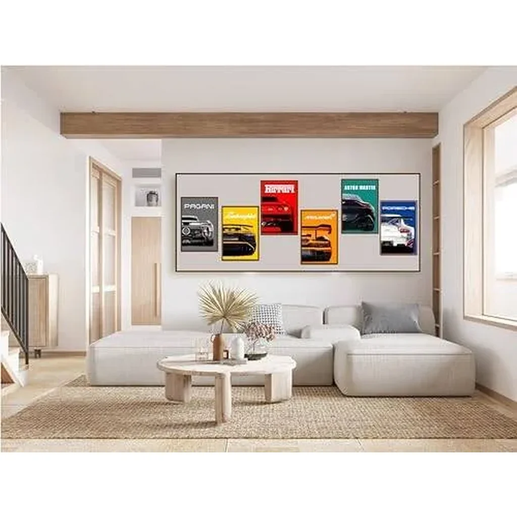 ALAYRA Car Posters Supercar Poster Art Prints For Walls Vintage Racing Car Wall Art For Boys Bedroom(Unframe, 8x12inch, 6pcs) 01 - Image 4