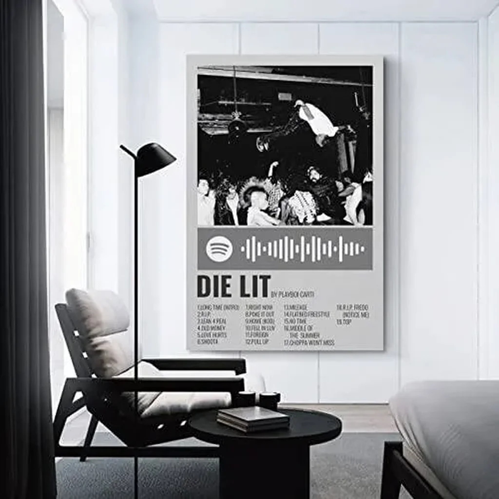 ALAYRA Carti Die Lit Posters & Prints on Canvas Wall Art Poster for Room Decor Unframe 12x18inch(30x45cm) 01 - Image 4