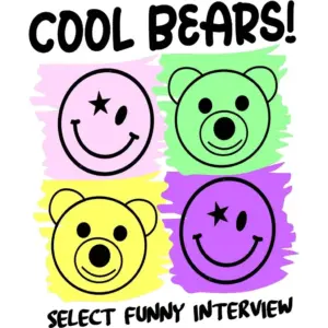 ALAYRA Cartoon Cute Cool Bears Stickers PVC Vinyl Decals for Kids & Girls Waterproof for Windows, Walls, Laptops & Scrapbooks 30x40 cm 01
