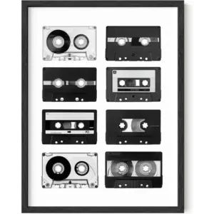 ALAYRA Cassette Tape Posters for Room Aesthetic 90s Retro Posters Vintage Posters for Room Aesthetic Retro Music Decor Music Posters for Walls 90s Room Decor UNFRAMED 12 x 16 01