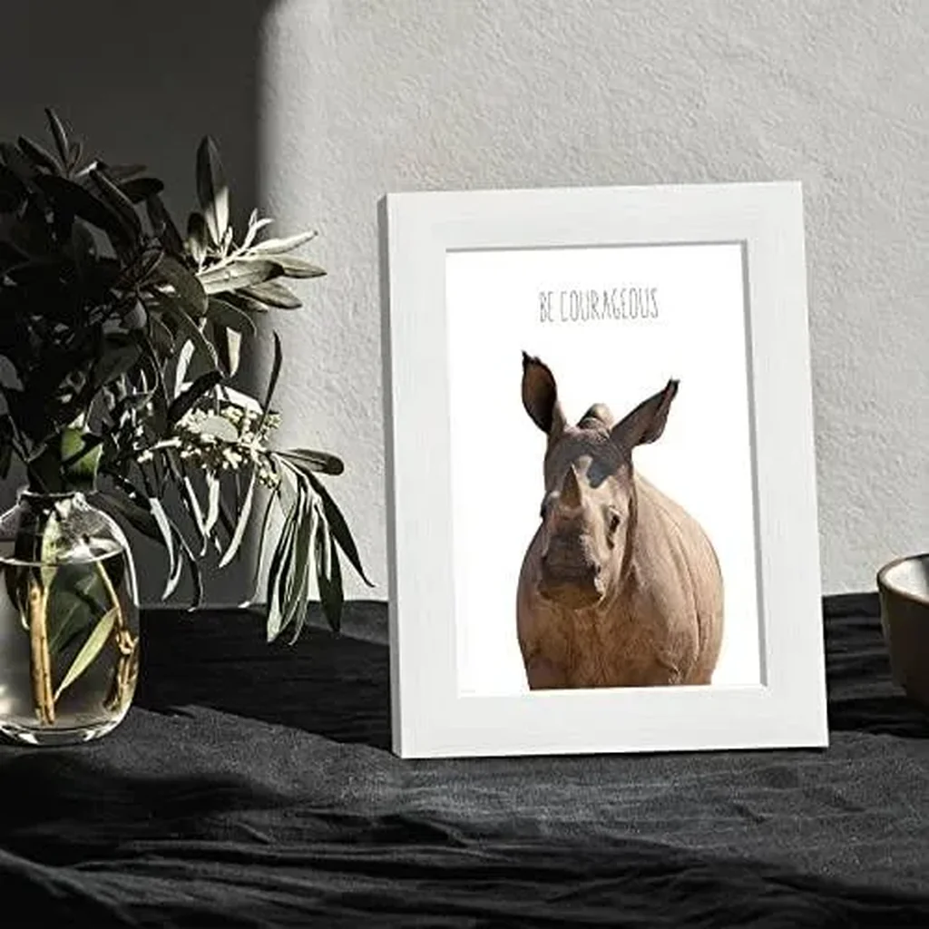 ALAYRA Celepaty Safari Baby Nursery Decor, Safari Animal Wall Art Prints Set of 6, African Animal Pictures with Inspirational Quotes, 8 x10 Inches (Unframed) 01 - Image 3