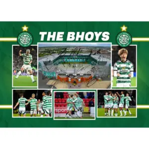 ALAYRA Celtic - ' The Bhoys ' 2024/5 Team Football Players Multi Signed A4 Montage Photo Print Which Would Make A Great Gift For Any Fan. 01