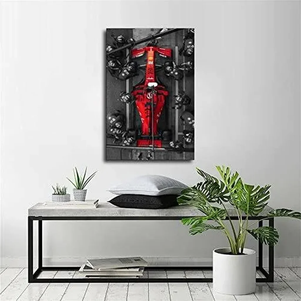 ALAYRA Charles Leclerc F1 Canvas Art Poster and Wall Art Picture Print Modern Family Bedroom Decor Posters 16x24inch(40x60cm) 01 - Image 4
