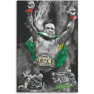 ALAYRA Charles Oliveira Poster Canvas Print Art For Office Room Aesthetic Decoration. Unframe-style-1, 12x18inch(30x45cm) 01