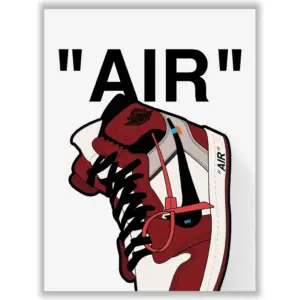 ALAYRA Chicago Sneaker Poster (12x16 Inch) Unframed AJ Wall art, , Michael Jordan Poster, Sneaker Air Gym Shoes Shoebox Collection Aesthetic Cool Poster for Teen Boys Guys 01