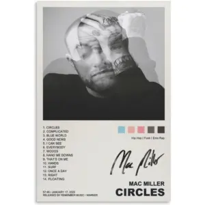 ALAYRA Circles Poster Canva Print Poster Unframe12x18inch(30x45cm) 01
