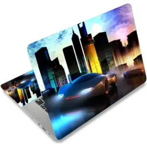 ALAYRA City Car 14 15 15.4 15.6 Inches Personalized Laptop Skin Sticker Decal Universal Netbook Skin Sticker Reusable Notebook PC Art Decal Protector Cover 01